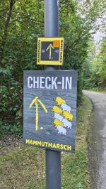 Schnell noch einchecken...